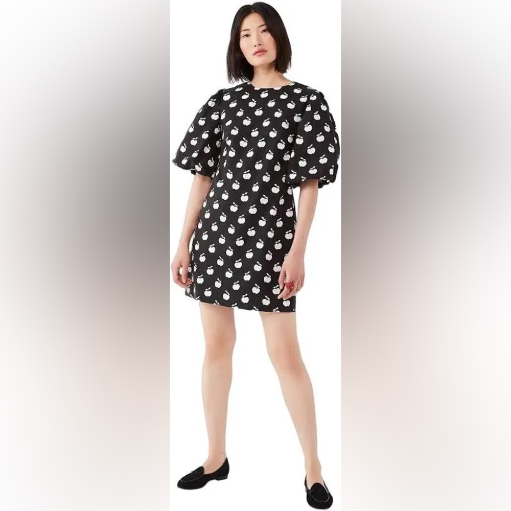NWOT Kate Spade New York Apple Toss Taxi Dress balloon sleeve